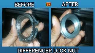 making a new differencer lock nut  how to Inside thread cutting  Tool Room [upl. by Autumn]