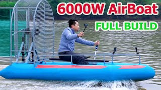 DIY 6000W Airboat using Twin Brushless Motor [upl. by Norrie]