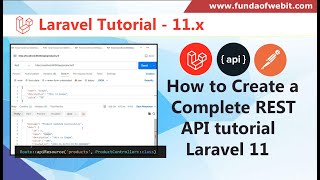 Laravel 11 rest api tutorial  How to make rest API in Laravel 11  Laravel 11 API CRUD from Scratch [upl. by Mosira495]