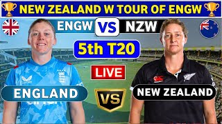 England Women vs New Zealand Women 5th T20  ENGW vs NZW 5th T20 Live Score amp Commentary [upl. by Aisayn848]