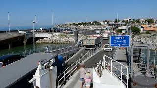 La traversée de la Gironde bacferry Royan  Le Verdon [upl. by Chalmers820]