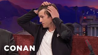 Ashton Kutchers Hair Is Starting To Go  CONAN on TBS [upl. by Basilius]