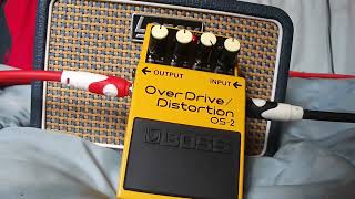 Demo de pedal Boss OS2 Overdrive  Distortion [upl. by Hsiekal]