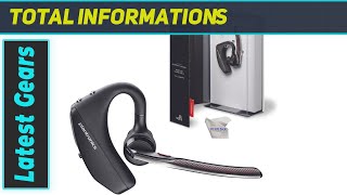 Poly Plantronics Voyager 5200 Bluetooth Headset Best NoiseCanceling Earpiece for Calls and [upl. by Eimiaj]