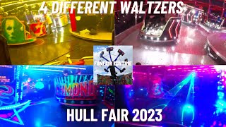 Four DIFFERENT Waltzers  Onride  Hull Fair 2023 [upl. by Ardnazil699]