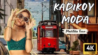 ISTANBUL Walking Tour at BAHARIYE STREET MODA KADIKOY⎮Turkey ⎮ 2024⎮4K 30FPS [upl. by Tsirhc425]