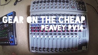 Gear on the Cheap Peavey PV14 mixer [upl. by Sivert]