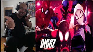 My Reaction quotACROSS THE SPIDER VERSE RAP CYPHERquot Diggz Da Prophecy ft The Stupendium Chichi amp Mo [upl. by Mapel]