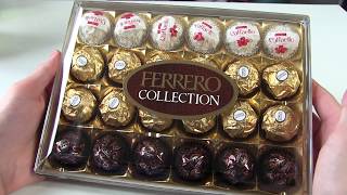 Ferrero Chocolate Collection UNBOXING Rocher  Rafaello  Rondnoir [upl. by Susi]