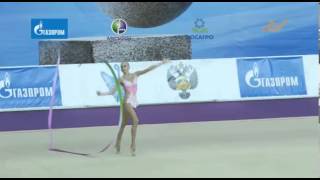 Yana Kudryavtseva ribbon  World Cup Saint Petersburg 2013 [upl. by Herrmann]