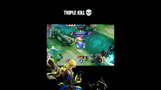 Triple KILL💀  Yin Mlbb mlbbshorts shortsviral mlbbcreatorcamp [upl. by Ysirhc]