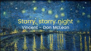 Vincent  Don McLean  Lyrics [upl. by Dolores825]