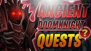 AQW ANCIENT DOOMKNIGHT QUESTS FULL WALKTHROUGH  ITEM SHOWCASE  AQWorlds 2019 [upl. by Harrison680]