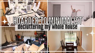 HOARDER TO MINIMALIST 2024  Decluttering my whole house amp sharing my first year Minimalism Journey [upl. by Eittod]