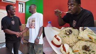 Zionfelix Just Arrived In Ghana amp He Went Straight To Comedian Waris Newly Opened Restaurant To Eat [upl. by Mcginnis]