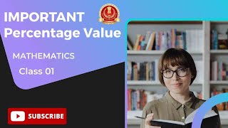 Important Percentage Values explained CLASS 01ssc bank cpo ssccgl maths [upl. by Justus]