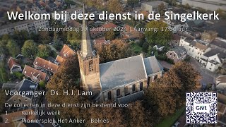 20241027  Zondagmiddagdienst Ds HJ Lam [upl. by Rosel]