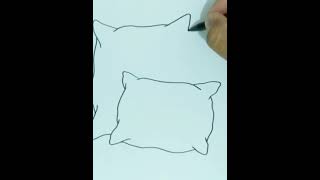 How To Draw PILLOW Step by Step [upl. by Nike]