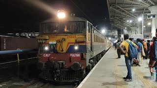 22150 Pune  Ernakulam Superfast Express Entering Panvel Junction Railway Station [upl. by Thrift]