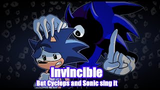 quotINVULNERABLEquot  Invincible but Cyclops and Sonic sing it  FNF Covers [upl. by Hannavas691]