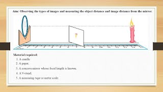 Concave Mirror Lab Activity Observing the types of images and measuring distance from the mirror [upl. by Mosier]