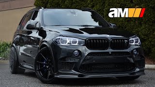 2015 BMW X5 M 567HP Blacked Out with 22 Inch Vossen Wheels Walkaround Features  1687 [upl. by Cuthbert72]