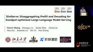 OSDI 24  DistServe Disaggregating Prefill and Decoding for Goodputoptimized Large Language [upl. by Josefina]