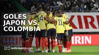 Goles del partido amistoso entre Japón vs Colombia [upl. by Aisile]