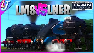 Train Simulator Classic  LMS VS LNER Double Header Race [upl. by Ayinat]