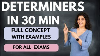 Determiners  Four types of determiners [upl. by Alaik161]