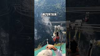 Zip Line on Most Dangerous Mountain shorts travel zipline [upl. by Ark]