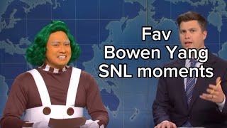 My favorite Bowen Yang SNL moments  A short SNL compliation [upl. by Lissy]