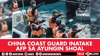 China Coast Guard inatake AFP sa Ayungin Shoal [upl. by Ayala]