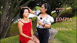 MARTHA PANGOL DOES A RELAXING SPIRITUAL CLEANSING LIMPIA ASMR MASSAGEHAIR CRACKING Oharai [upl. by Notsruht]