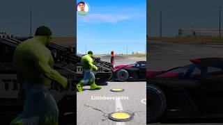 GTA V  SPIDERMAN VS HULK MATCH WHO IS RICHER 🤑 shorts gta5 [upl. by Enylcaj]