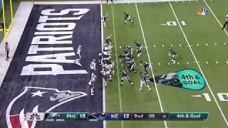 Nick Foles Touchdown Catch  Super Bowl 52 Highlights Patriots VS Eagles [upl. by Ahsaret]