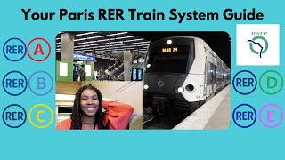 How to use the RER train system in Paris  RER A B C D E maps explained  tips and tricks [upl. by Antonella]