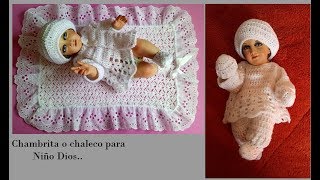 Chambrita o chaleco a crochet o ganchillo para niño Dios crochet blusasnorma [upl. by Eimoan]