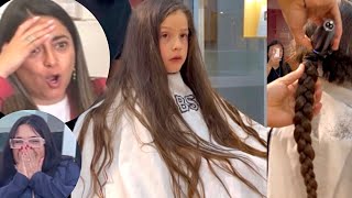 DESDE QUE NACIÓ NO SE CORTA EL CABELLO 😱 Familiares IMPACTADOS tutorial hair cortesdecabello [upl. by Adamo222]