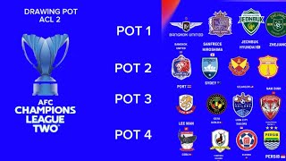 AFC CHAMPIONS LEAGUE 2 DRAWING POT [upl. by Annavoig434]