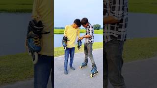 Skating junior friend emotional😰😭skatersunexpected moments in skatingpublic reactionsshorts [upl. by Timms]