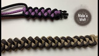 Paracord für Anfänger Muster für Paracord Armband DIY Anleitung by NeleC [upl. by Ellah]