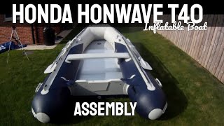 Honda Honwave T40 Inflatable Boat Assembly 2  GoPro [upl. by Pryor]