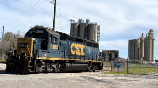 CSX L71210 Runs Lite Power to Work Heidelberg Materials Cement [upl. by Oletha]