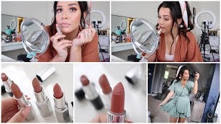 Jaclyn Hill Lipsticks First Impression  Swatches Conspiracy Thoughts [upl. by Atika]