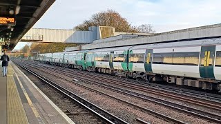 Morning trains at Redhill BML  Tuesday 12th November 2024 [upl. by Annoynek]