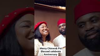 MERCY CHINWO amp PST BLESSED CELEBRATE 2ND WEDDING ANNIVERSARY mercychinwo couple christianfaith [upl. by Wales928]