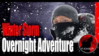 Backpacking in a Blizzard  Winter Storm Backpacking Overnight Adventure [upl. by Enisaj933]