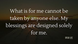 WHAT IS FOR ME IS FOR ME Powerful Declarations of Faith in God’s Perfect Timing [upl. by Leslee]