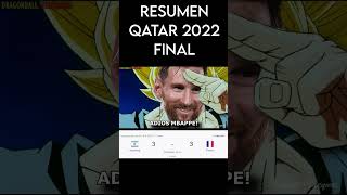 FINAL QATAR 2022 RESUMEN shorts futbol mundialqatar2022 argentinacampeon [upl. by Heilner]